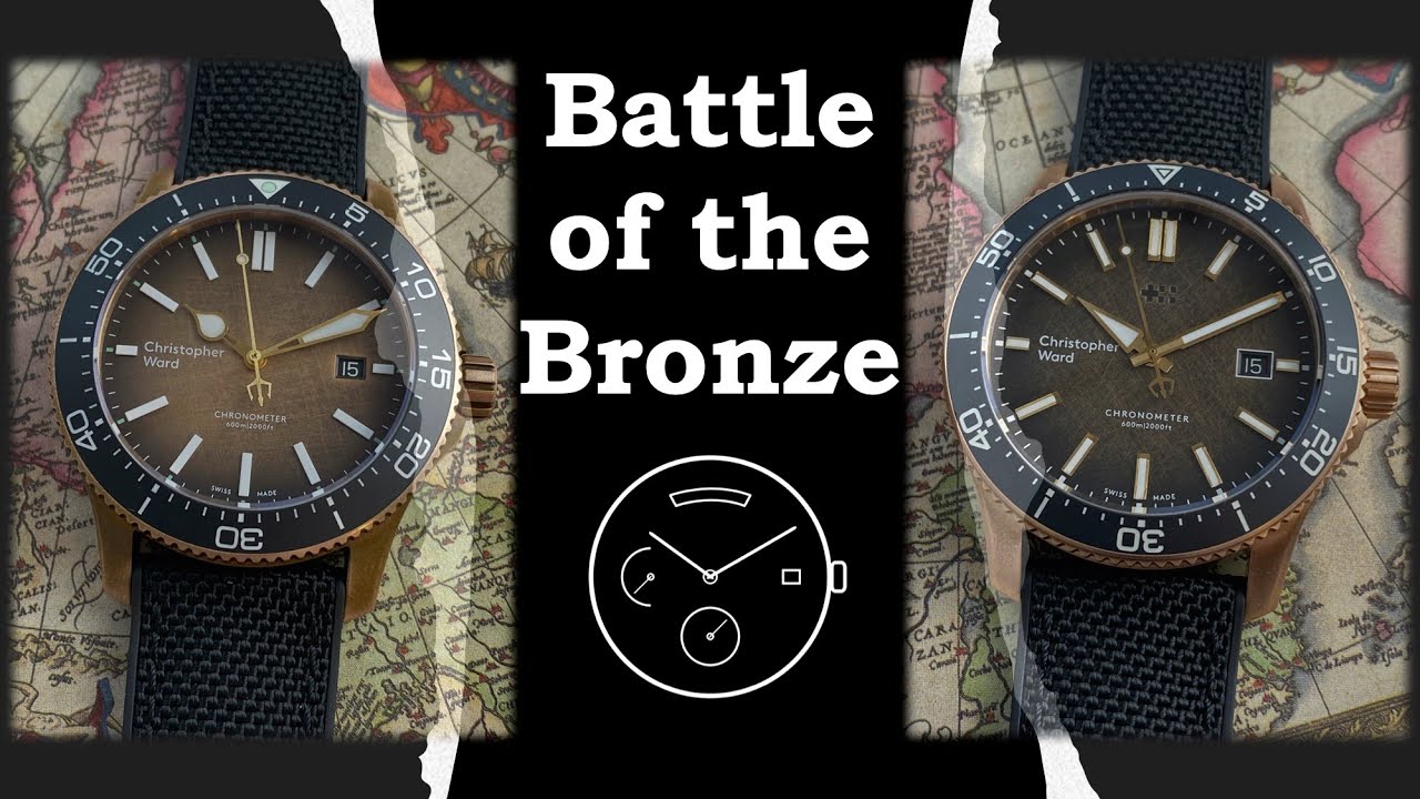 Battle of the Bronze Part 1: Christopher Ward MK2 vs MK3 C60 Trident Ombré