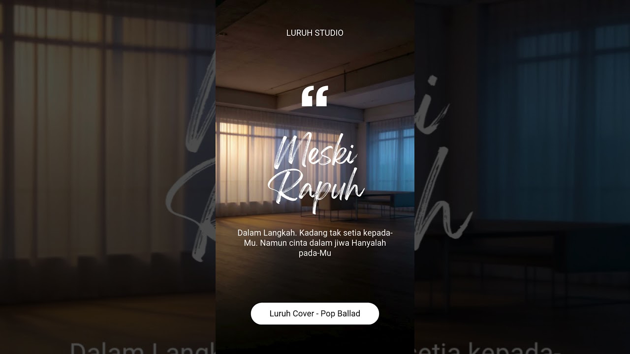 Rapuh - Cover Pop Ballad #luruh #rapuh #opick