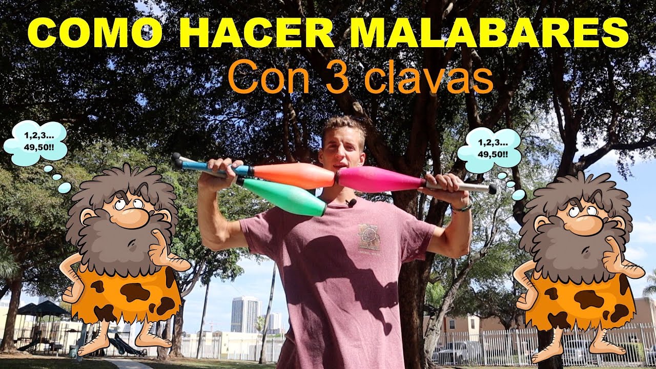 COMO HACER MALABARES CON 3 CLAVAS. Tutorial