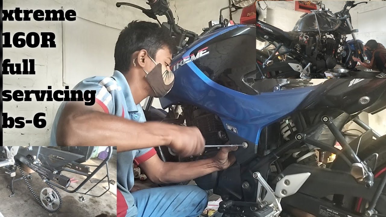 #Hero Xtreme 160 R Full servicing #Xtreme 160R BS-6 full servicing💥💯