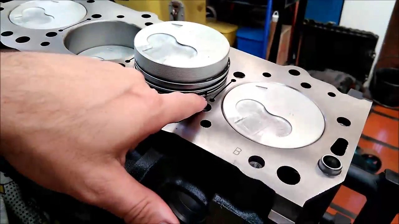 Montagem do Motor 4D56 da L200 Parte 8 Pistões