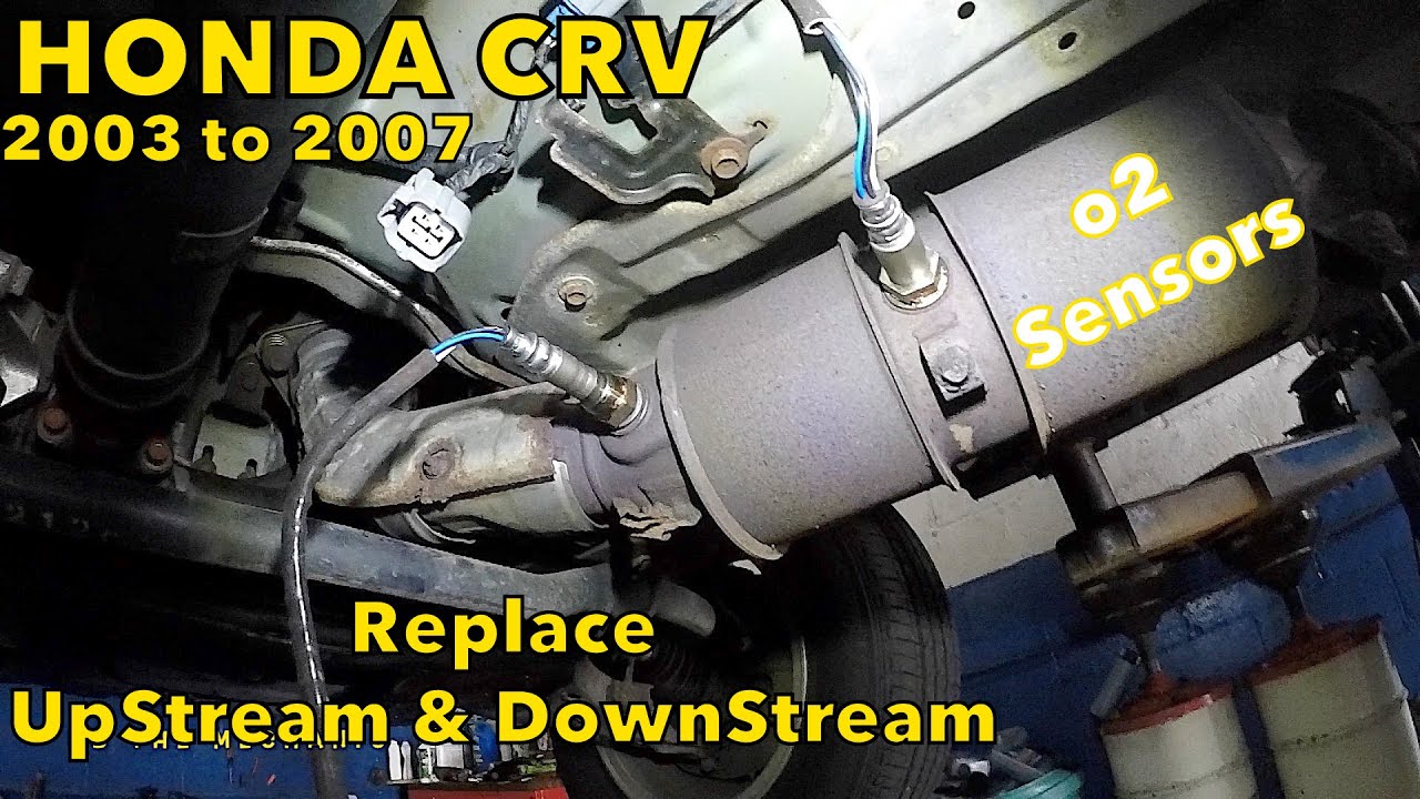 Honda CRV 2003–2007 гг. Замена обоих кислородных датчиков (впускного и выпускного)