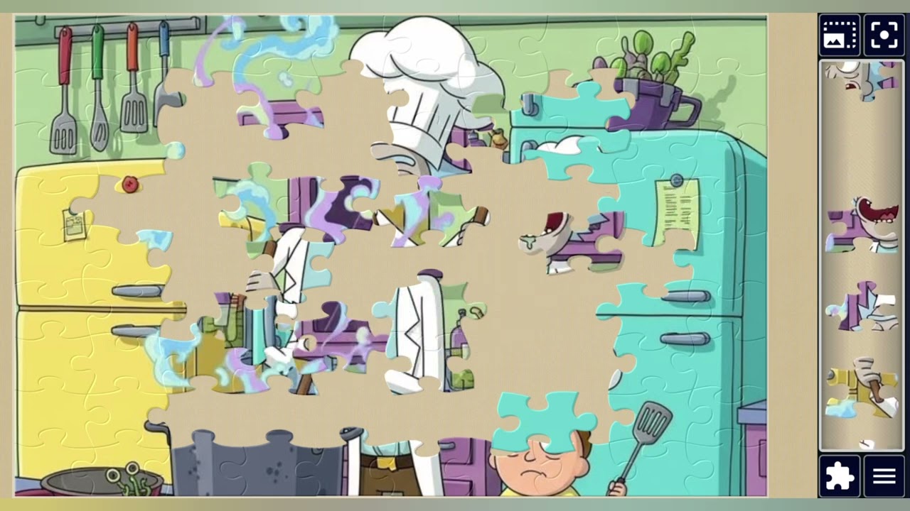 Rick's Crazy Kitchen Experiment with Morty👨‍🍳🧑‍🍳🥦🥬✨️🪄//Jigsaw puzzles journey🧩//puzzles Art🧩//