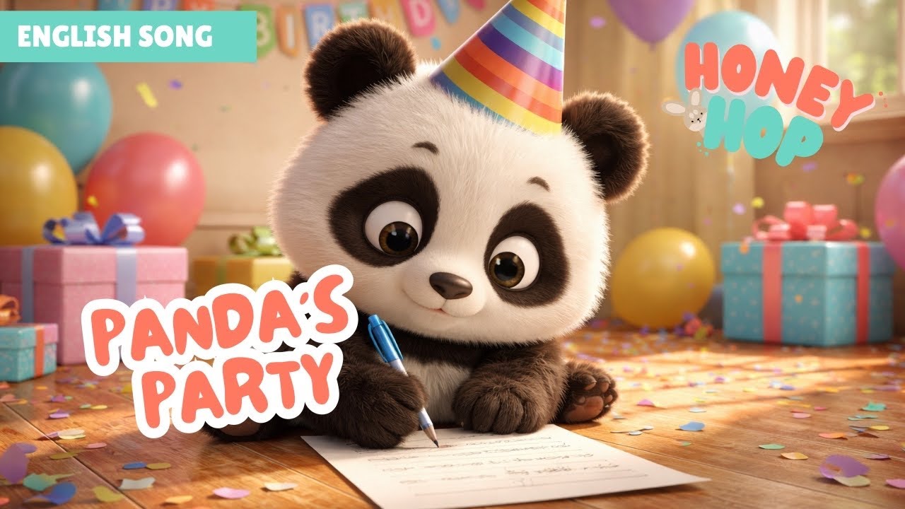 Boom boom! There’s a Panda in the room… and he’s throwing the best animal party in town! 🐼🎉