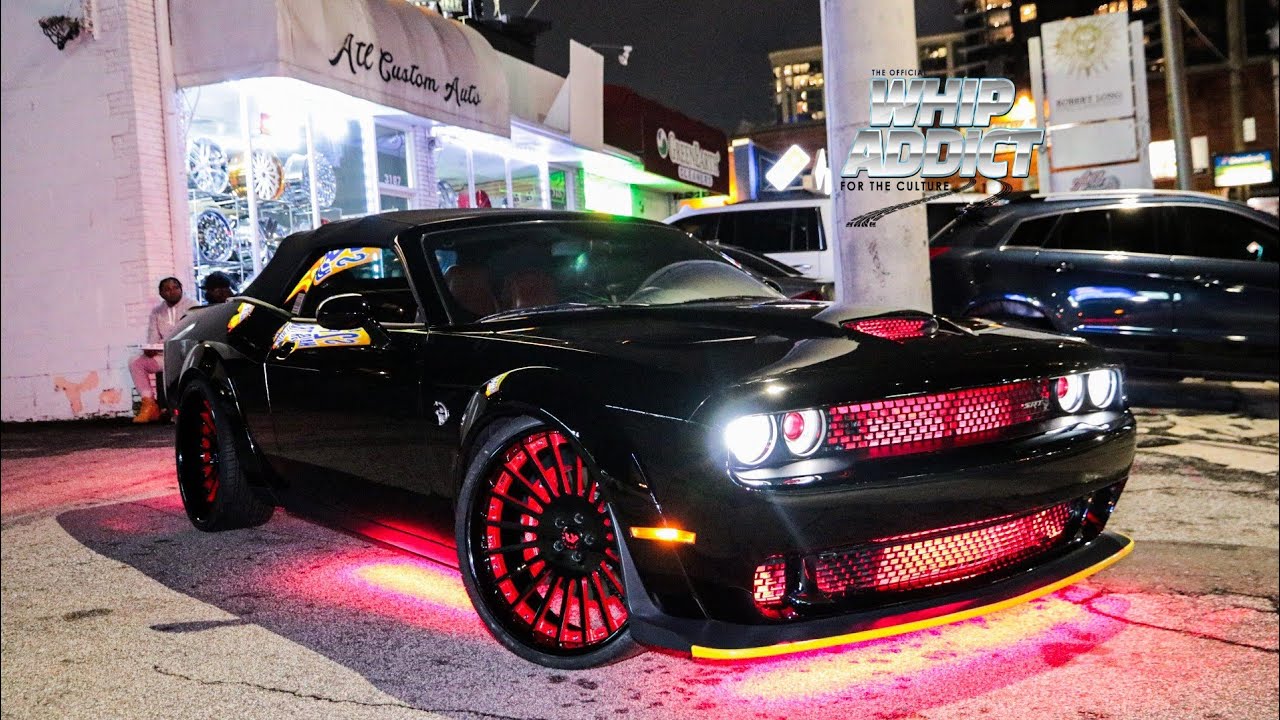 WhipAddict EXCLUSIVE: Shaq's Widebody Hellcat Challenger Convertible on 24s by ATL CUSTOM AUTO