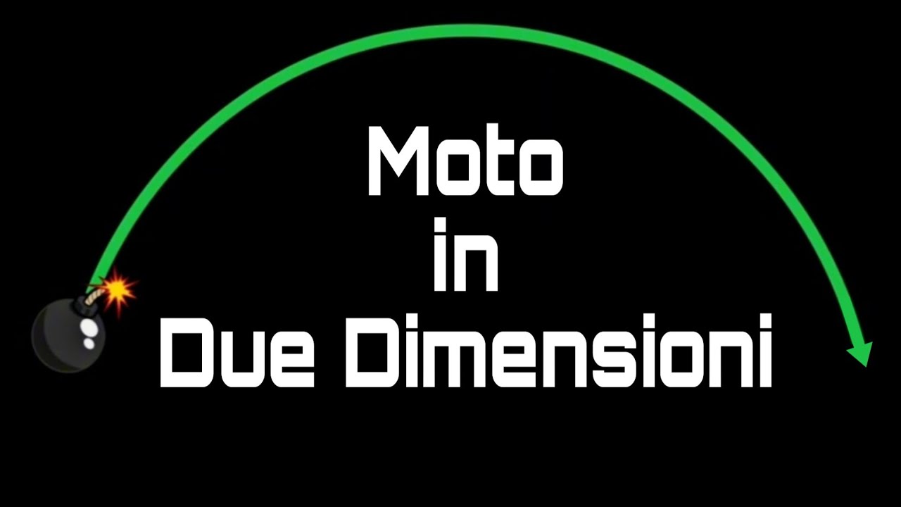 Moto in due Dimensioni. Moto Parabolico dei Proiettili. Altezza massima e Gittata
