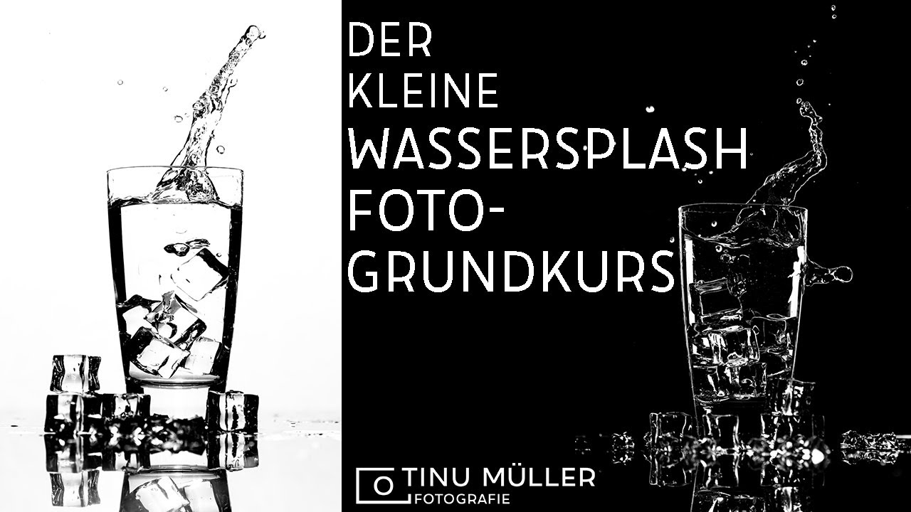 Wassersplash- Fotografie, der kleine Grundkurs (Kommentar in Schweizer Mundart)