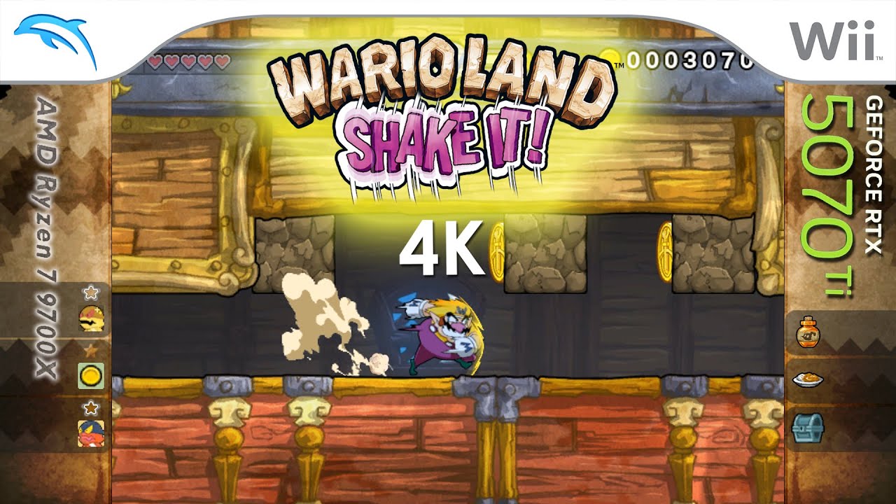 Wario Land: Shake It! (4K / 2160p / 60fps) | Dolphin Emulator 2509-102 | Nintendo Wii