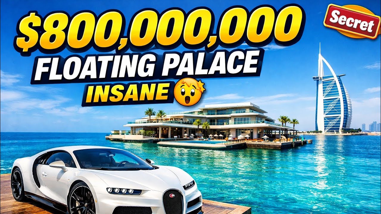 The World’s Most Expensive Water Home: Dubai’s $800M Mega Mansion 😳🔥