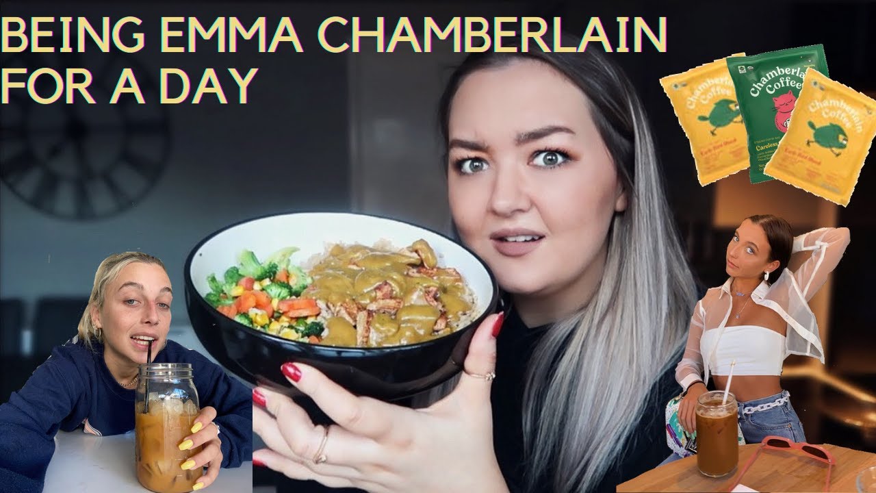 I TRIED BEING EMMA CHAMBERLAIN FOR A DAY | EVERYTHING EMMA CHAMBERLAIN EATS IN A DAY | CHALLENGE