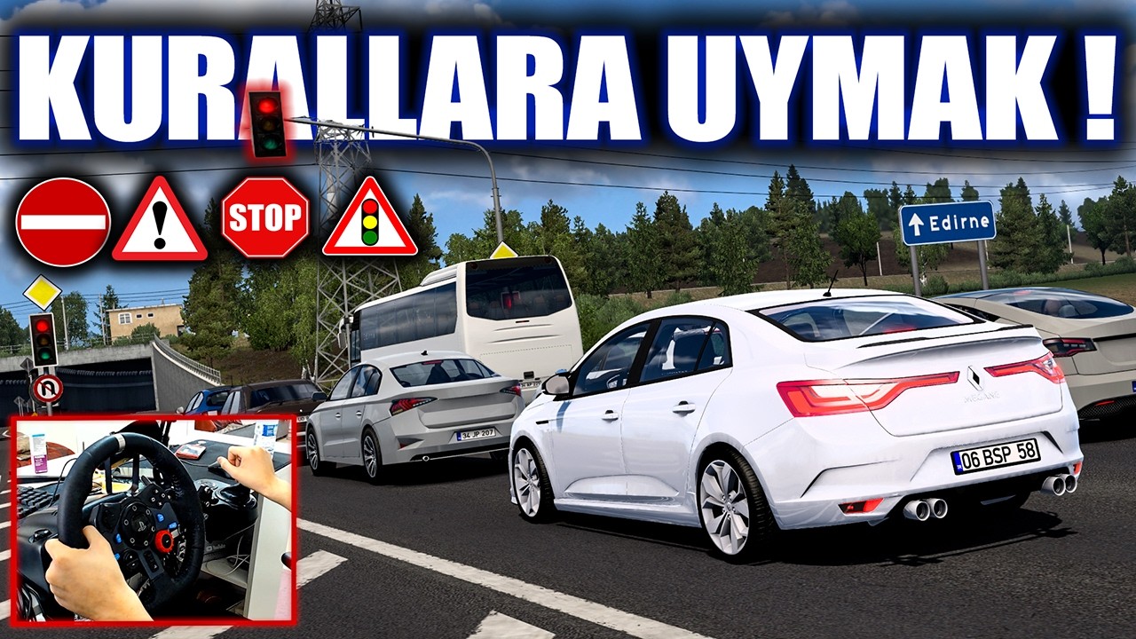 KURALLARA UYARAK OYNAMAK !!! NPC ÇILDIRTTI !!! ETS 2 MOD 1.53 [ Logitech G29 ]