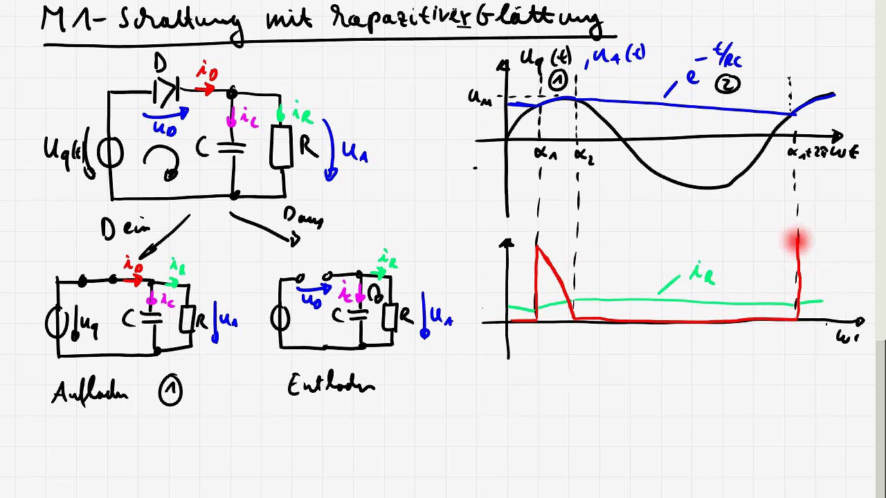 LE5_3c AC/DC Wandler - M1 Schaltung mit kapazitiver Glättung