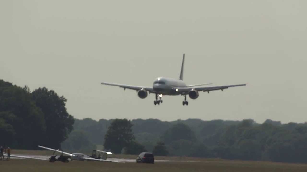 Icelandair Cargo Boeing 757 Lands at Lasham 12th July 2013