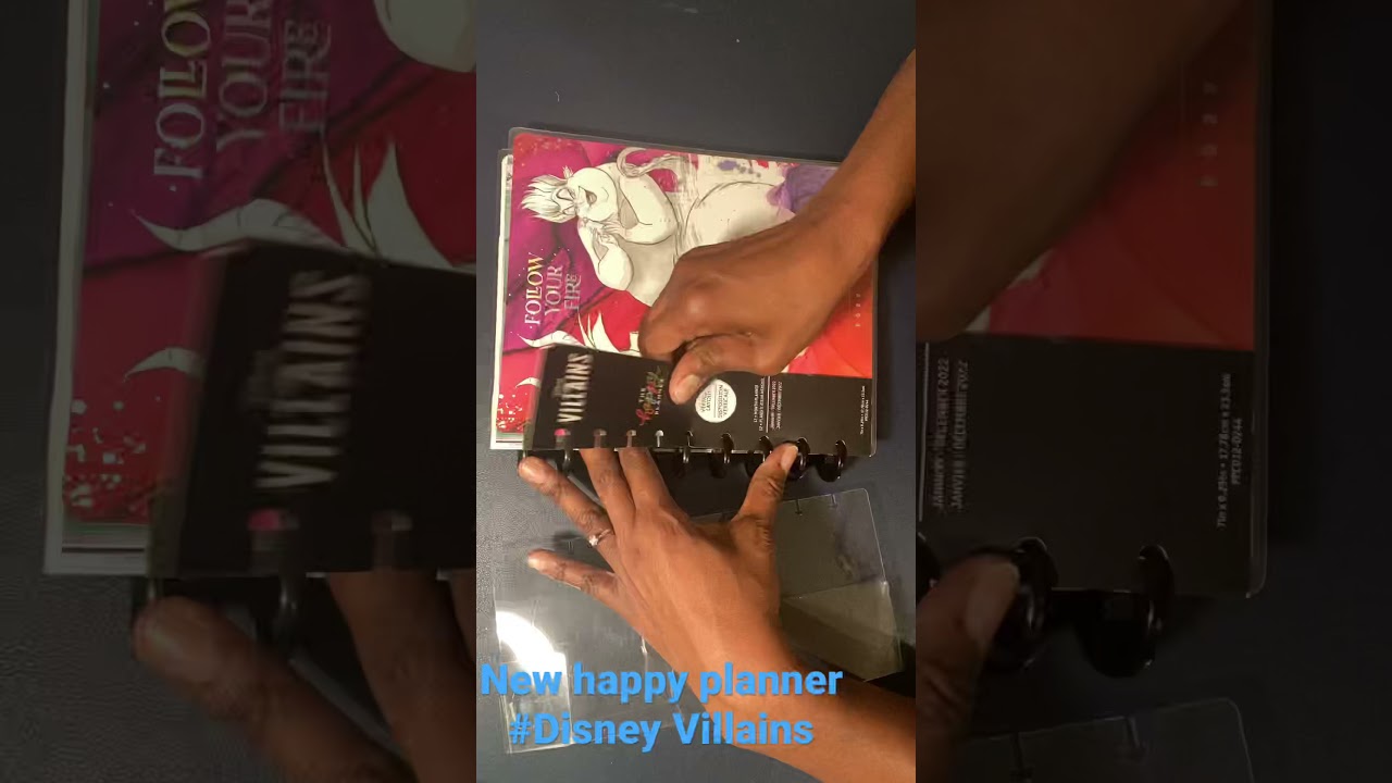 #happyplanner #weeklyshorts #planner flip through #disneyvillains