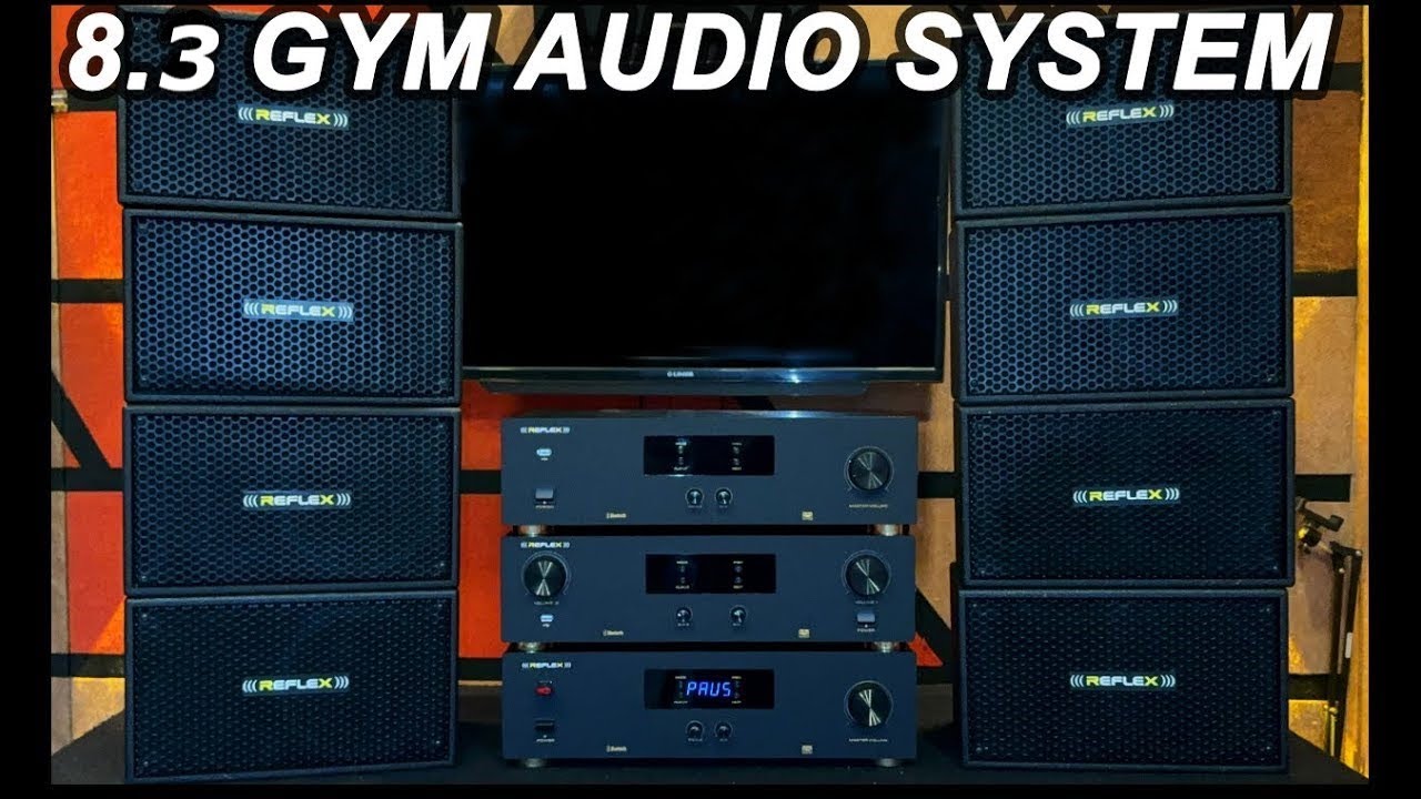 8.3 GYM AUDIO SYSTEM | 8 .3 AMPLIFIER | GYM MUSIC SYSTEM | JBL SUBWOOFER | REFLEX TECH WORLD