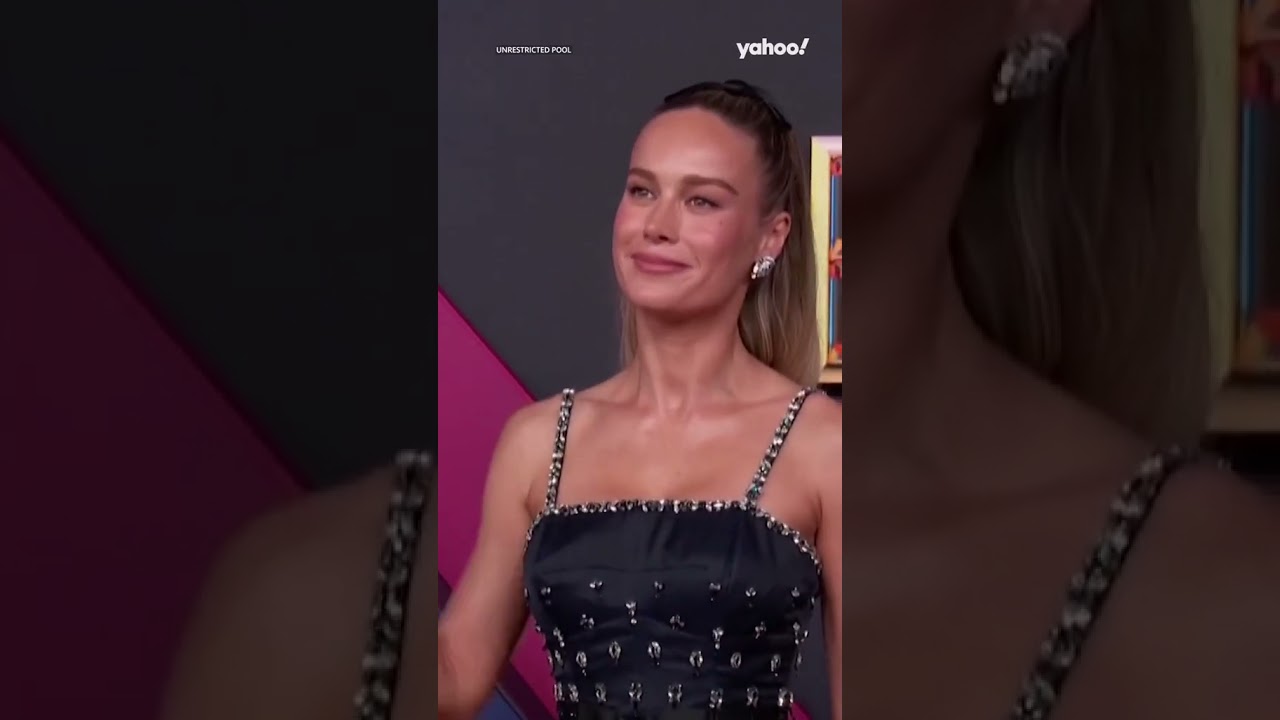 Brie Larson stuns on 2024 Emmys red carpet | #shorts #yahooaustralia