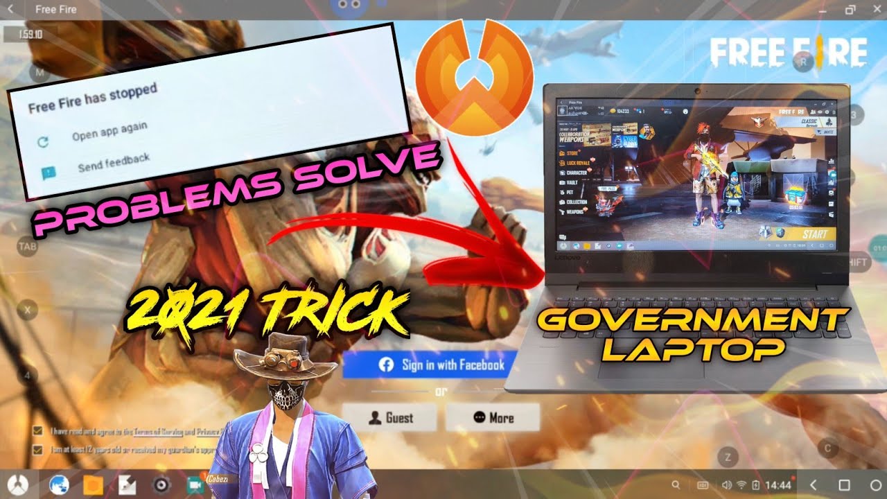GOVERNMENT LAPTOP FREE FIRE DOWNLOAD💥||💯NO LAG ||TAMIL✨️
