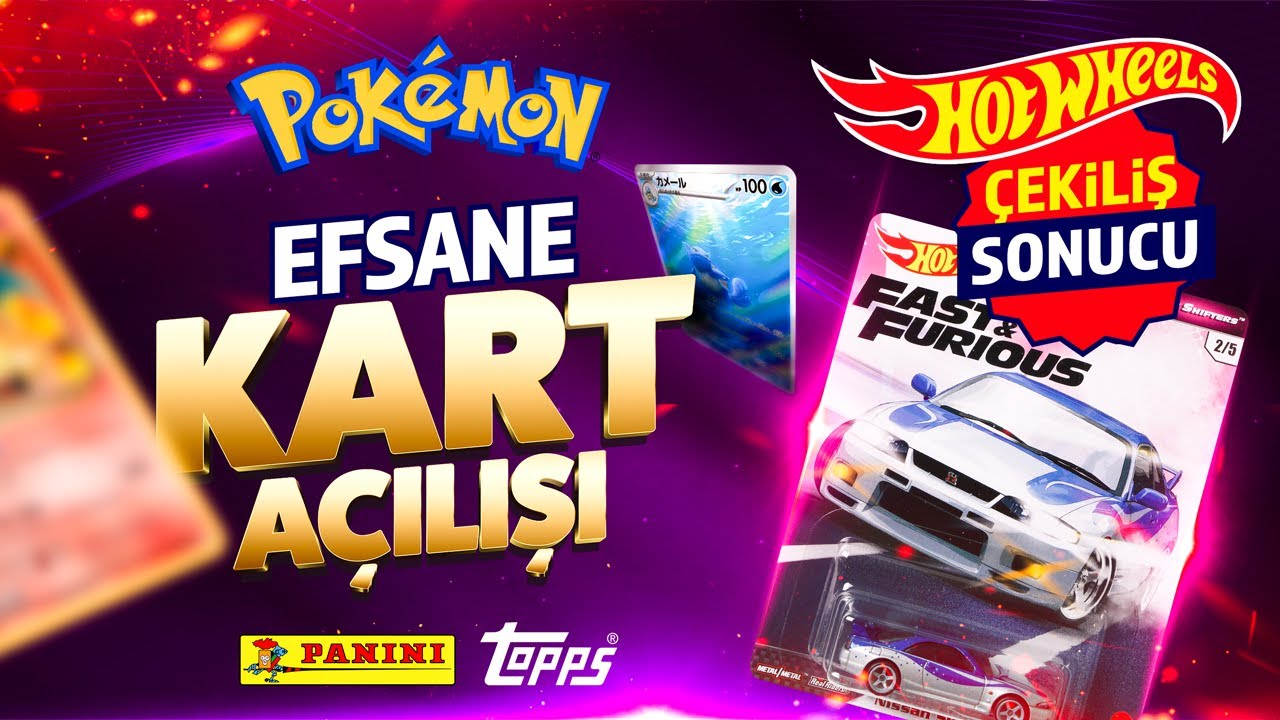 İSTEDİĞİM POKEMON KARTINI BULDUM!🤩 Ve R33'lü Hot Wheels çekilişinin kazananları!🔥