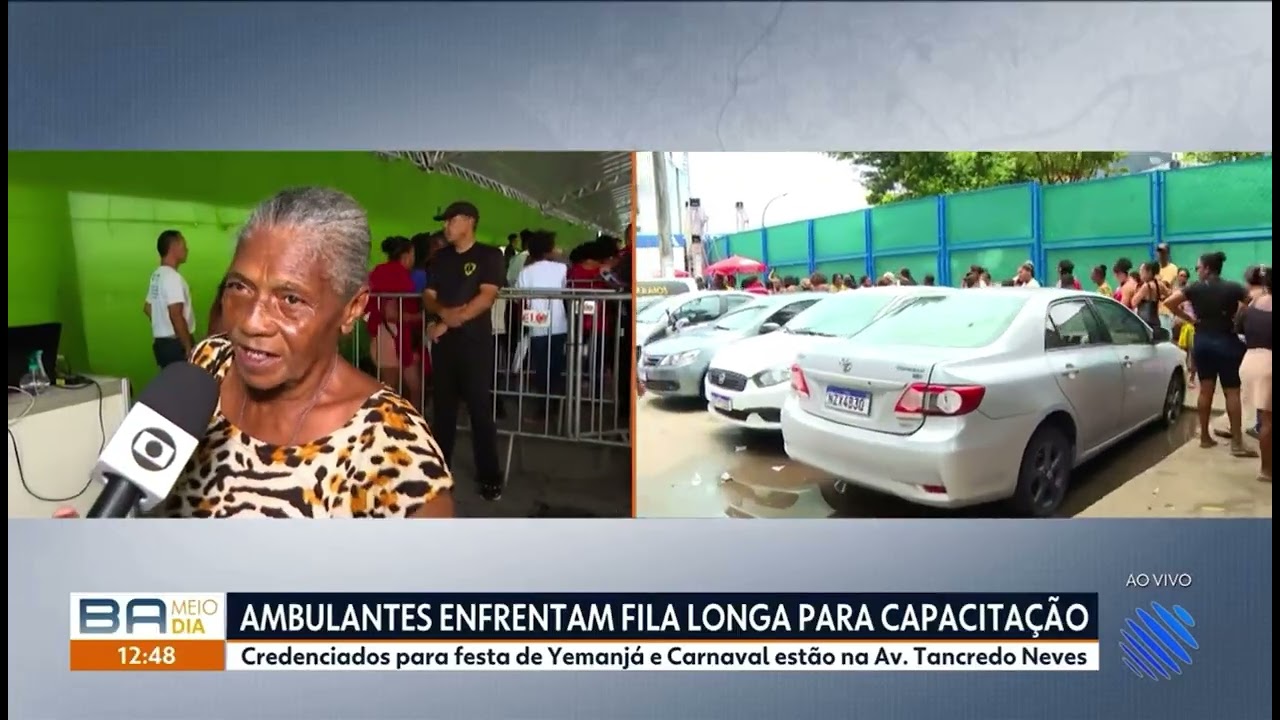 Ambulantes que vai trabalhar no carnaval de Salvador recebem capacitação 