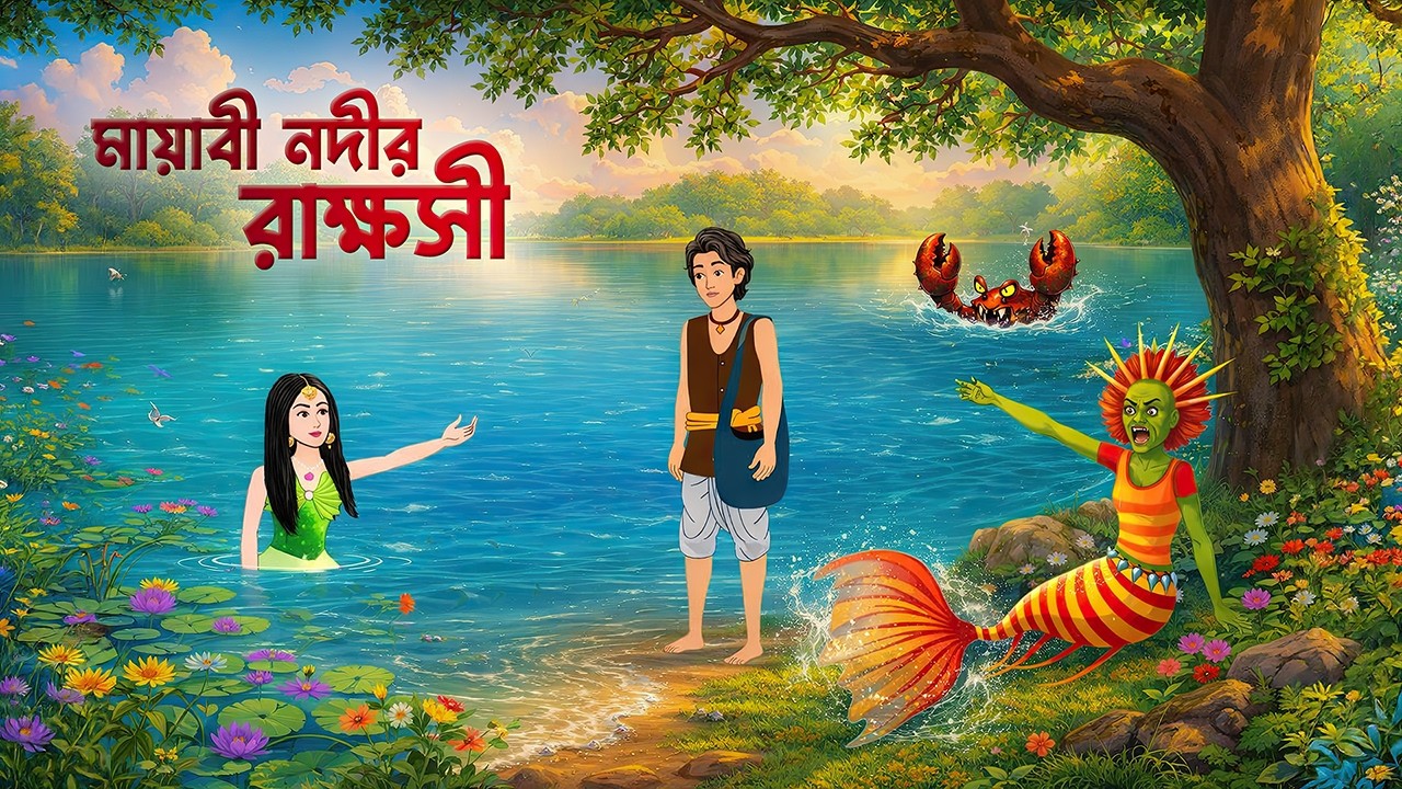 মায়াবী নদীর রাক্ষসী | Bengali Fairy Tales Cartoon | Rupkothar Bangla Bhuter Golpo | Story Bird