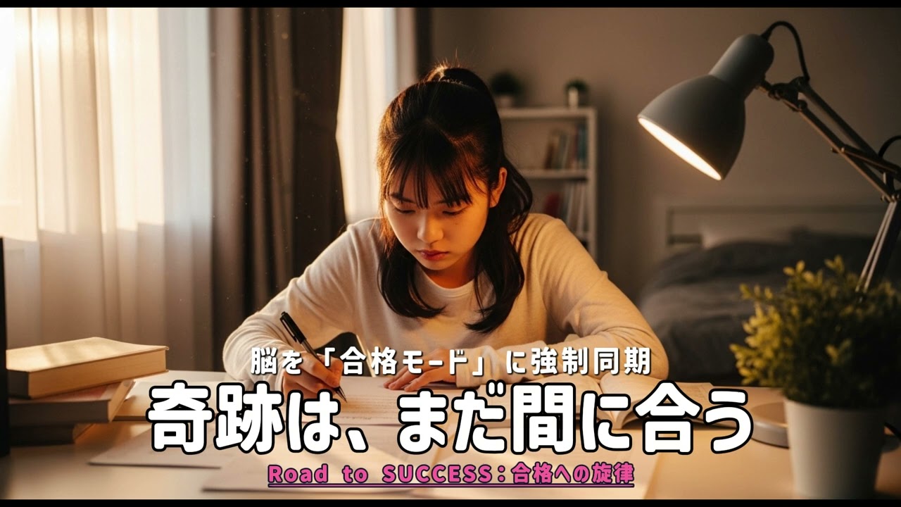【本気で応援】「大丈夫、君ならできる」脳を再起動させる追い込み勉強用BGM