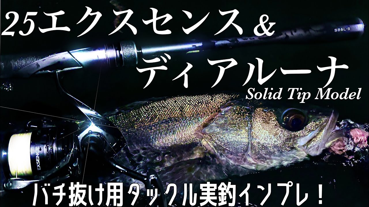 【バチ抜け用タックル】ディアルーナソリッドと25エクスセンスの使用感を実釣インプレするよ！！