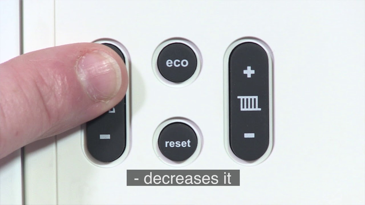 Using the controls on an ATAG boiler