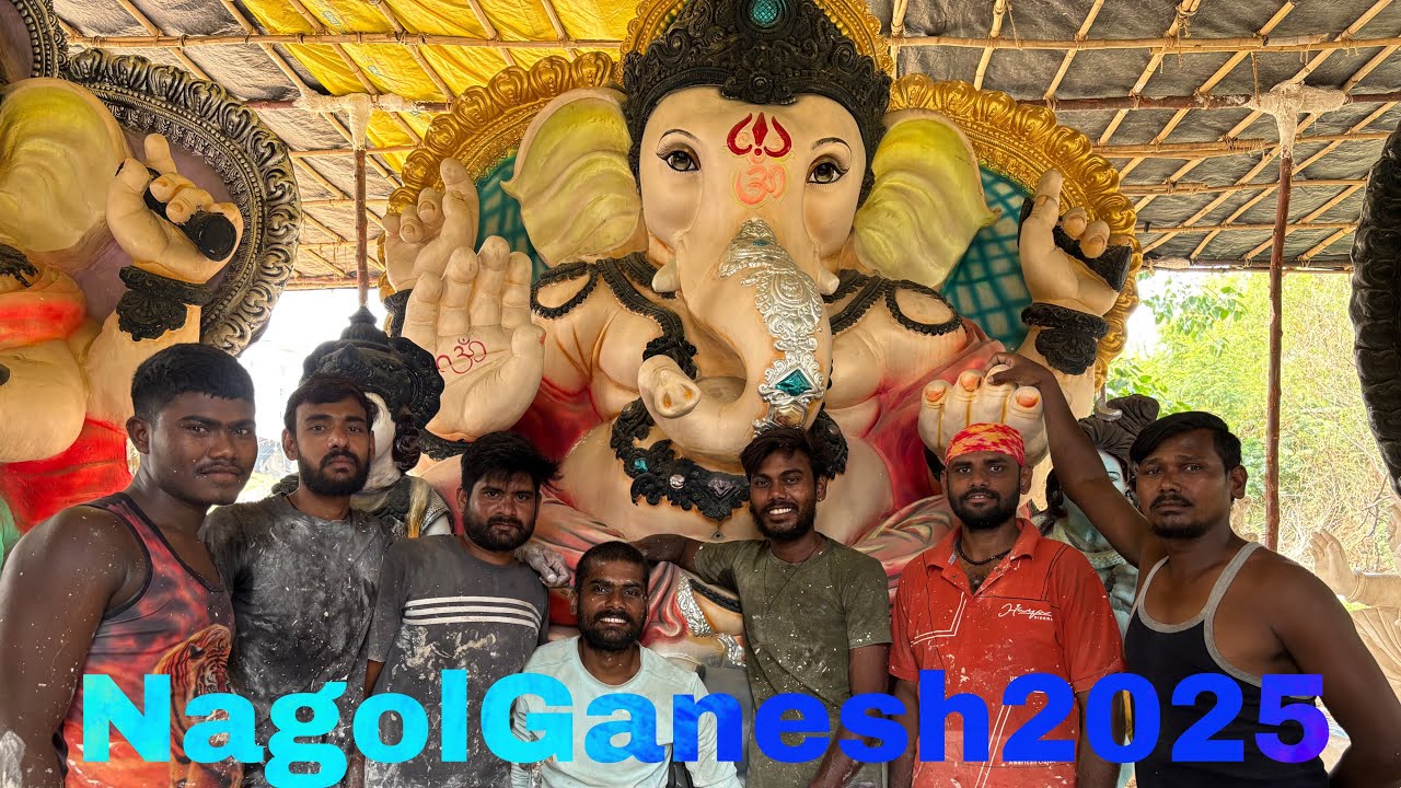 UppalGanesh￼making￼#2025#love#Long video#Publicvideo#Trending video#Hyderabad#Makingvideo#1,M❤️