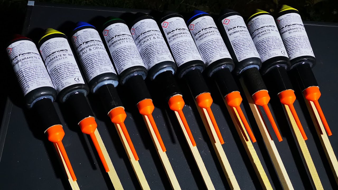 XXL Silvester Raketen! Zink 909 F3 - 200g pro Rakete!