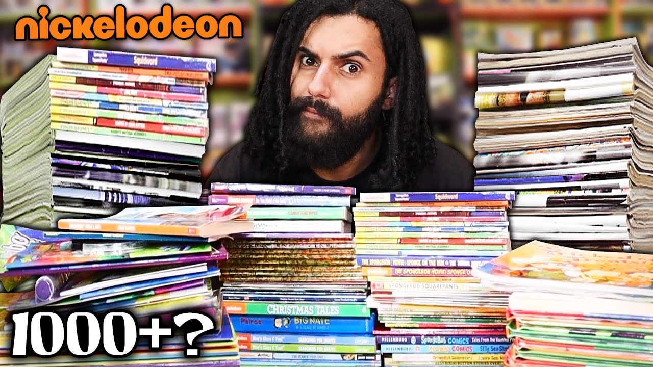 Cleaning And Counting My Entire Spongebob and Nickelodeon Book Collection