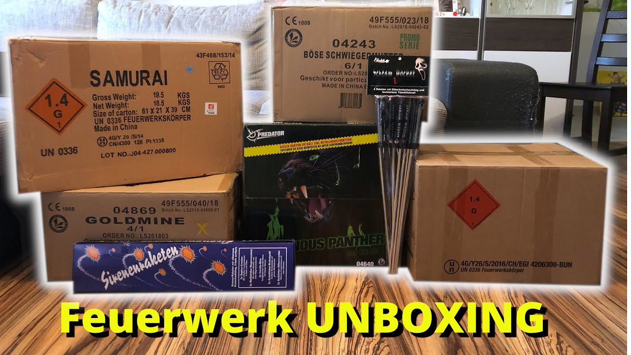 Feuerwerk UNBOXING | Silvester 2019/2020 | Activfire