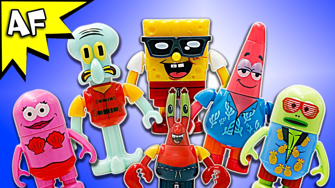 Mega Bloks SpongeBob BEACH RESORT Minifigure Pack Speed Build