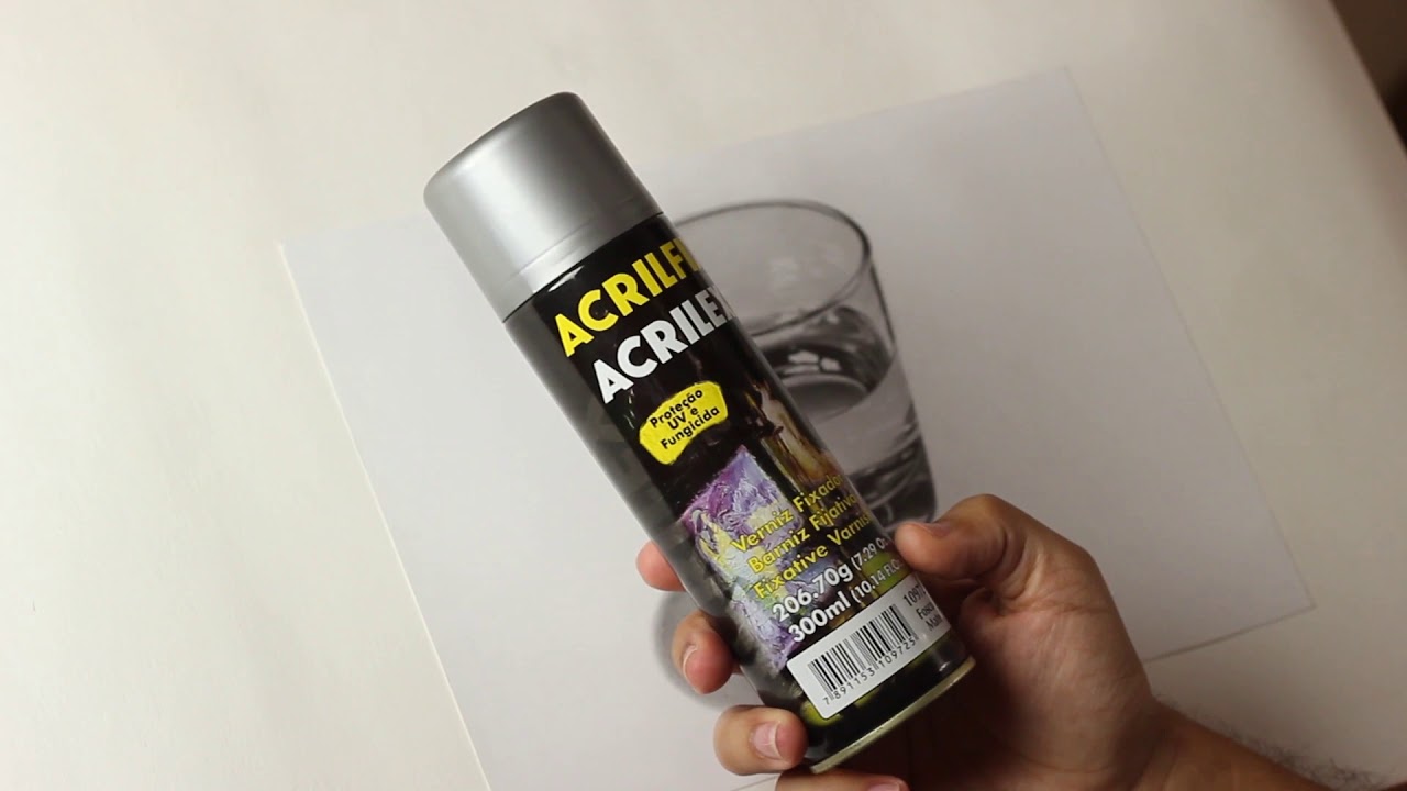 Como aplicar o verniz fixador no desenho | Verniz acrilex