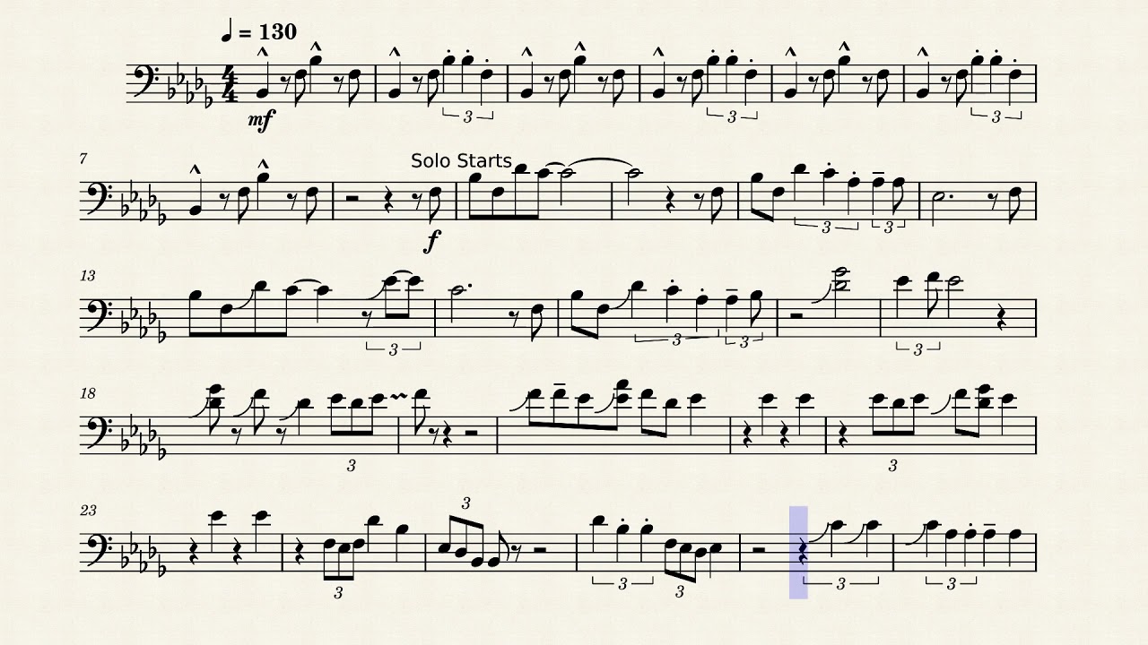 Black & Blues Trombone Solo