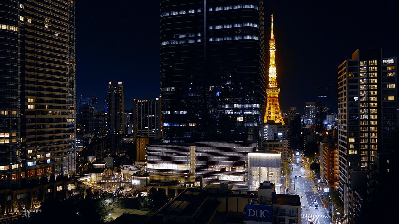 【環境音】東京タワー周辺の交通音 ホワイトノイズ｜Traffic Noise around Tokyo Tower【作業用/睡眠用BGM】