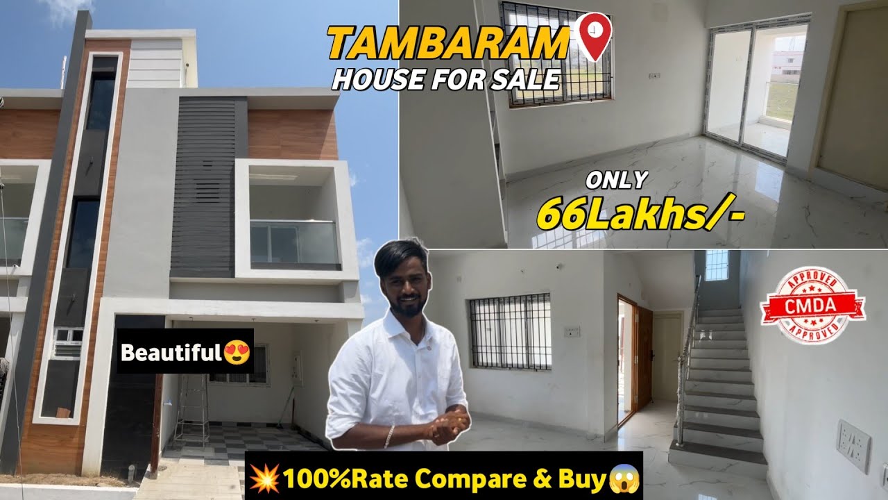 Very Rare‼️3BHK Duplex House for sale in Tambaram Chennai💥From 66Lakhs/-😍