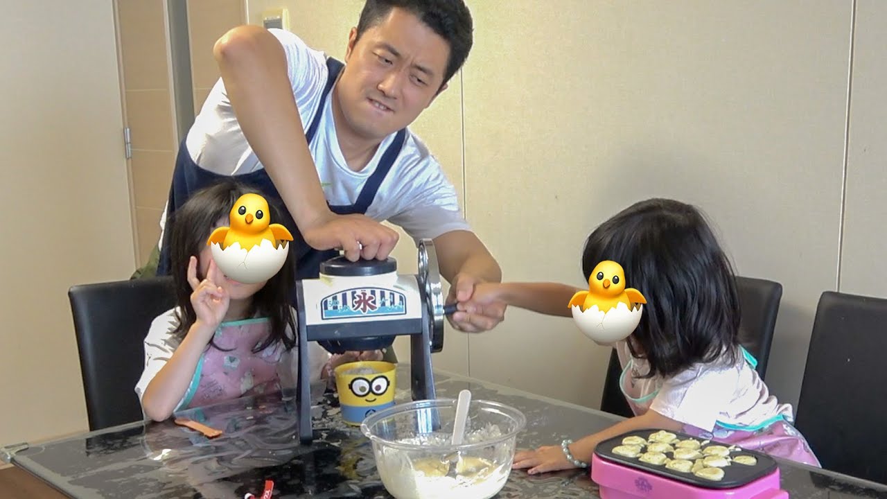ママがお出かけしてるので父と娘3人で過ごす休日