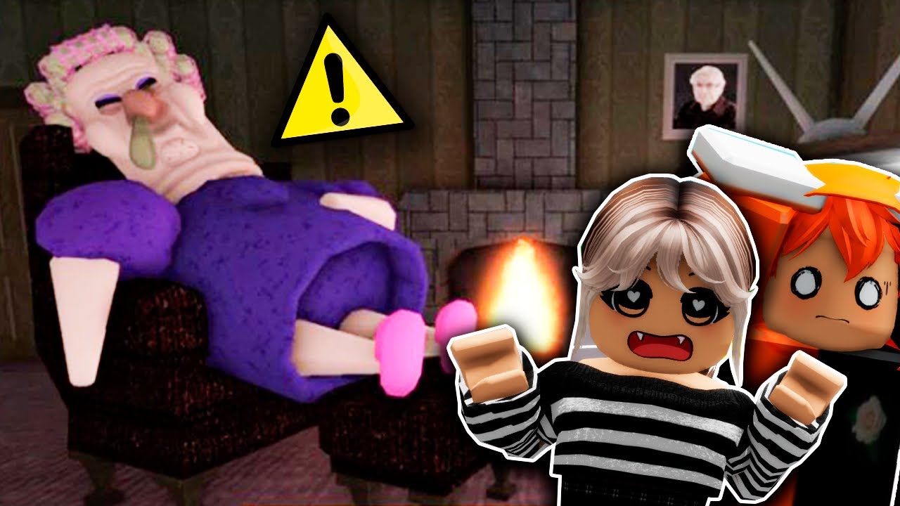 ESCAPANDO de la ABUELA GRU&Ntilde;ONA con @zerflox9844 😱😵