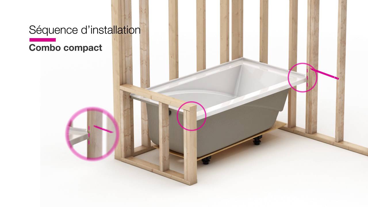 MAAX ModulR – Installation d’un combo douche et baignoire