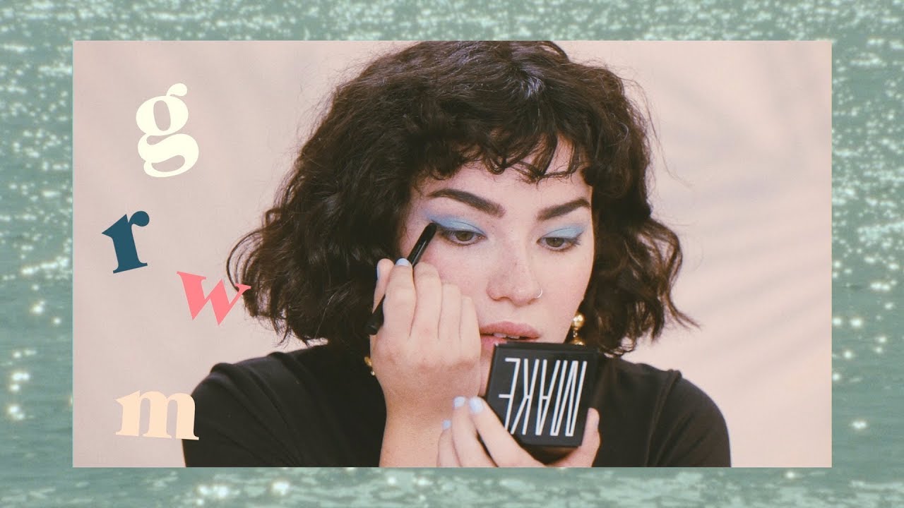 ◟ grwm:  b l u e  e y e s h a d o w  ⌓