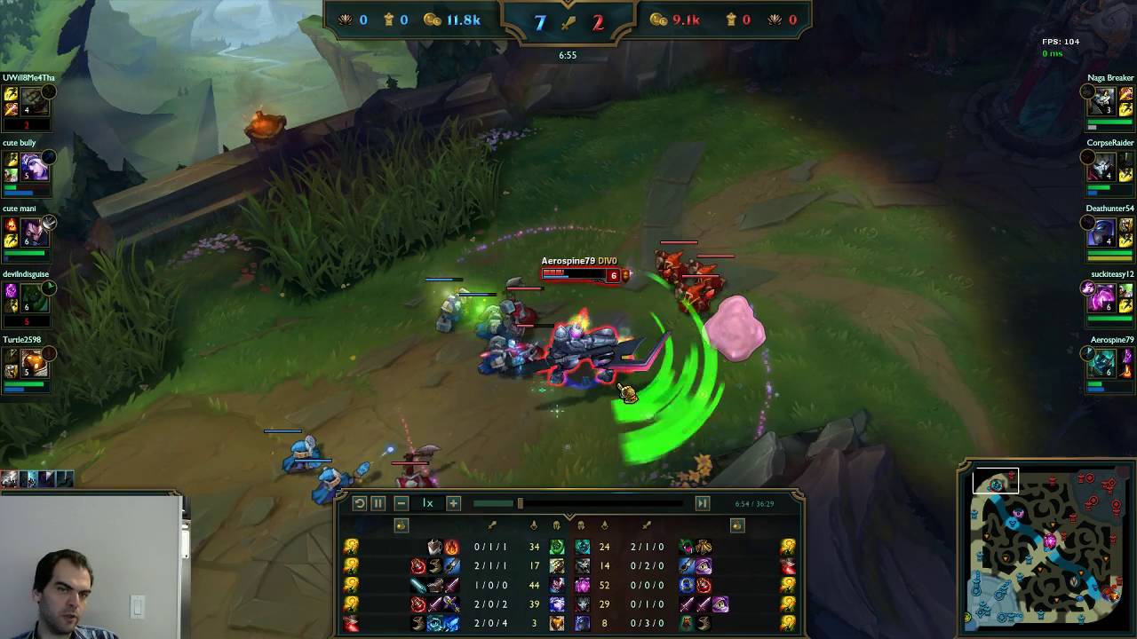 Zac coaching session, Zac vs Hecarim, top lane