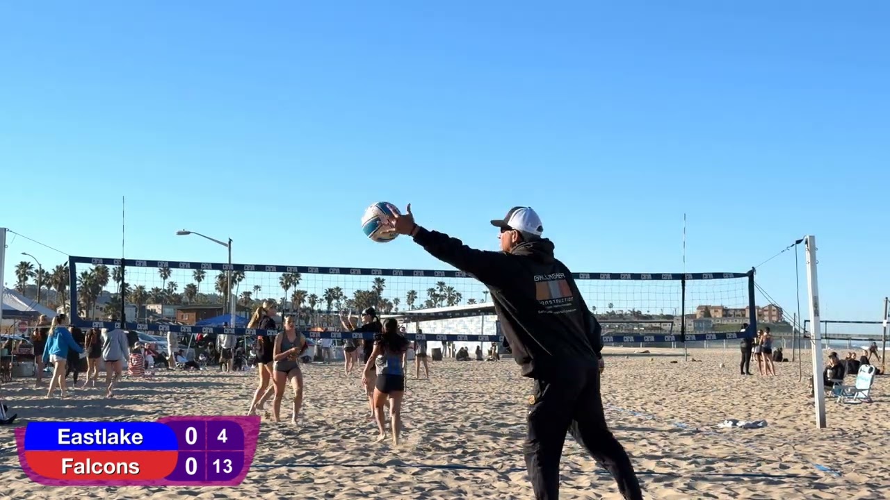 Eastlake Titans Beach VB Marley/ Kaylee vs Falcons 1st Set 3/7/26