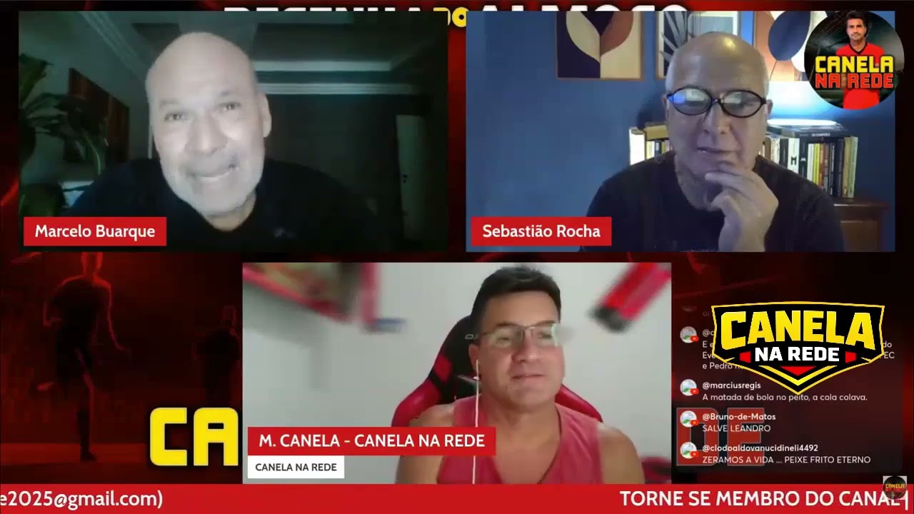 ÍDOLO LEANDRO PARTICIPA DA LIVE (Via áudio) E EMOCIONA A BANCADA DO CANELA NA REDE 🔴⚫️ #canelanarede