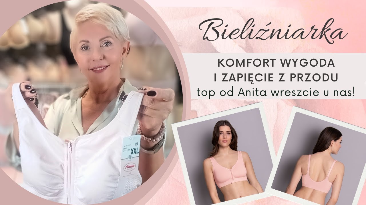 Komfortowy, wygodny, oddychający top zapinany z przodu - witamy markę Anita w Bieliźniarce!