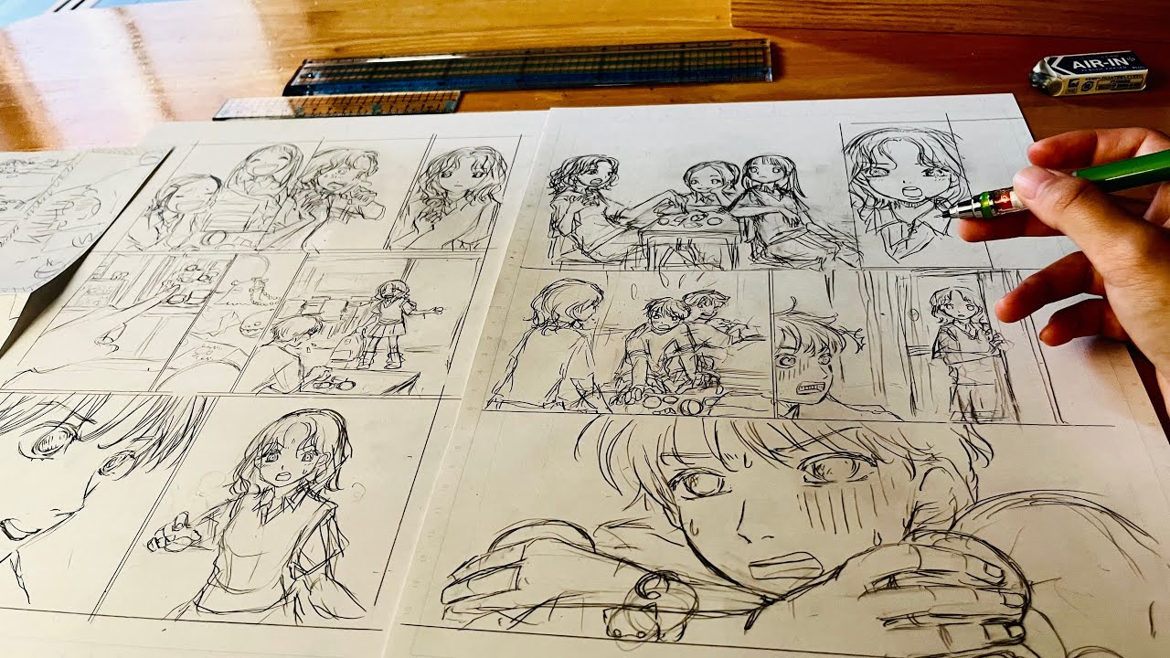 Episode 2: Original Manga &mdash; Drawing Page 1 & Page 2