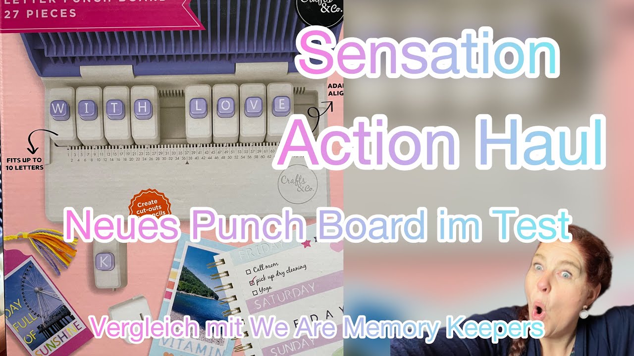 Action  Haul 💕 LETTER PUNCH BOARD 🤓 getestet 👍 Mein Fazit 😳Vergleich mit WMK Board