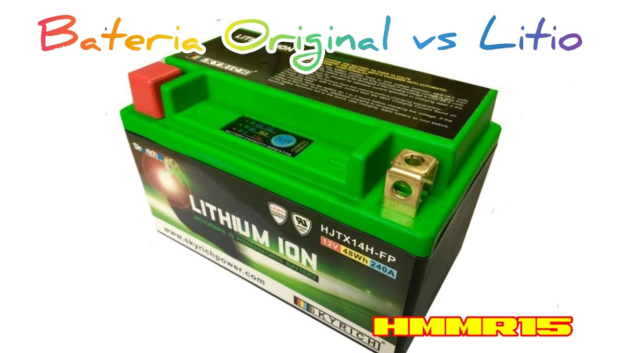 Zontes M310/310M Batería Original vs Litio. Original Battery vs Lithium.