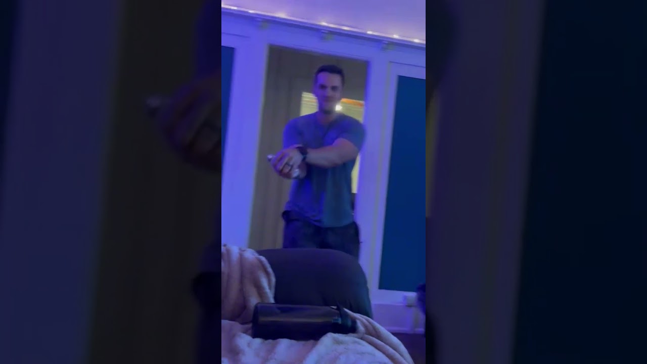 Man breaks phone with strong laser #shorts