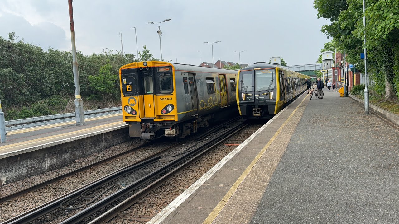 Merseyrail Trains at Birkenhead North on May 16th 2024