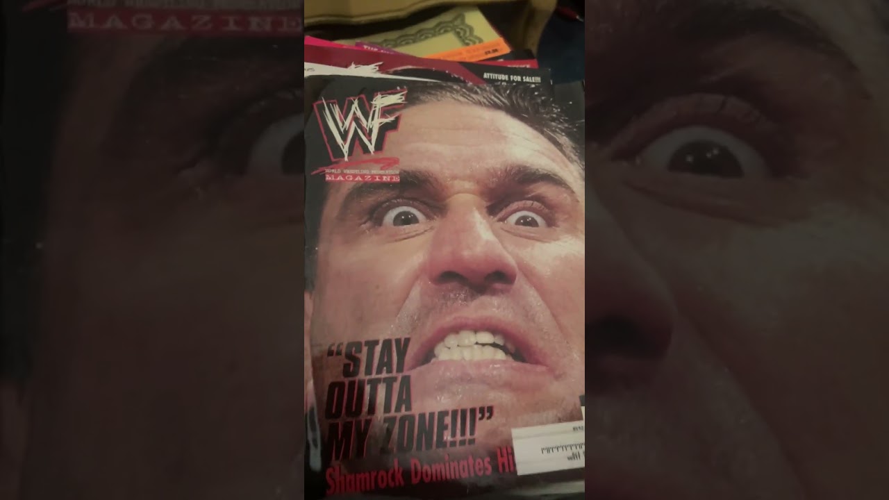 At mom’s opening draws and I found my wwf wrestling collection from the attitude era. 
